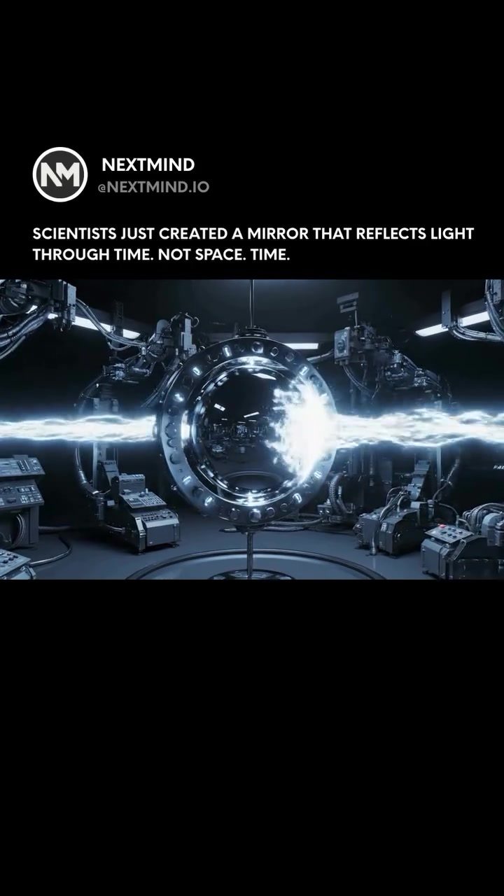 Scientists Create First Mirror to Reflect Light Through Time