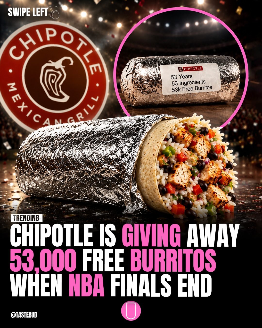 Get 53,000 Free Chipotle Burritos: NBA Finals Promotion