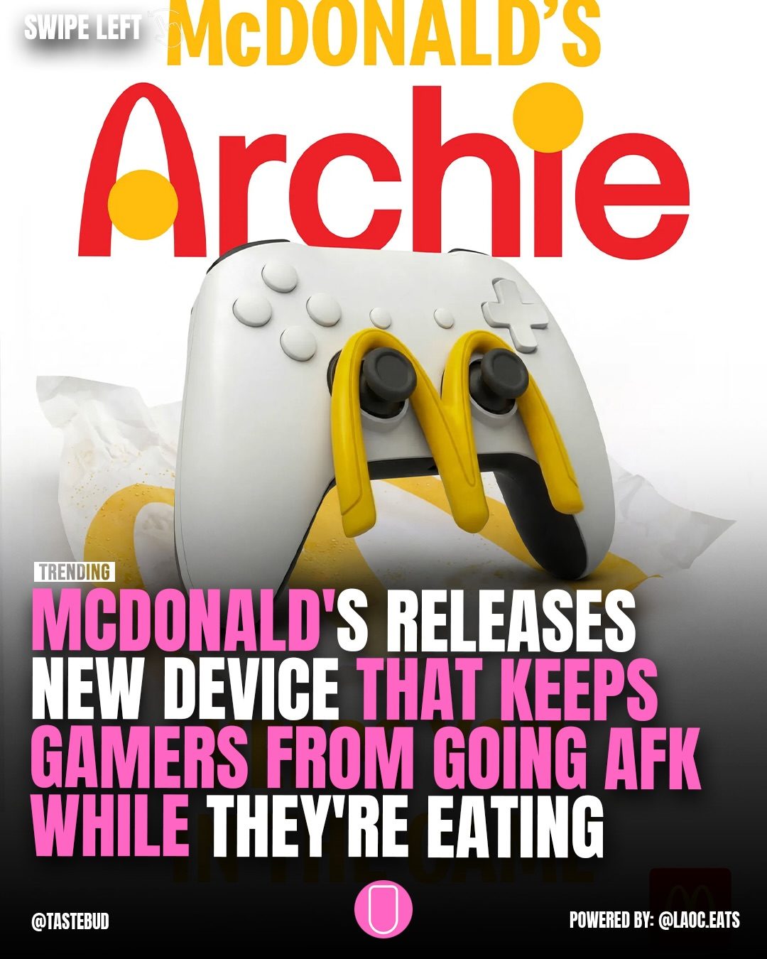 **McDonald's Archie Device Keeps Gamers in the Action While Eating**