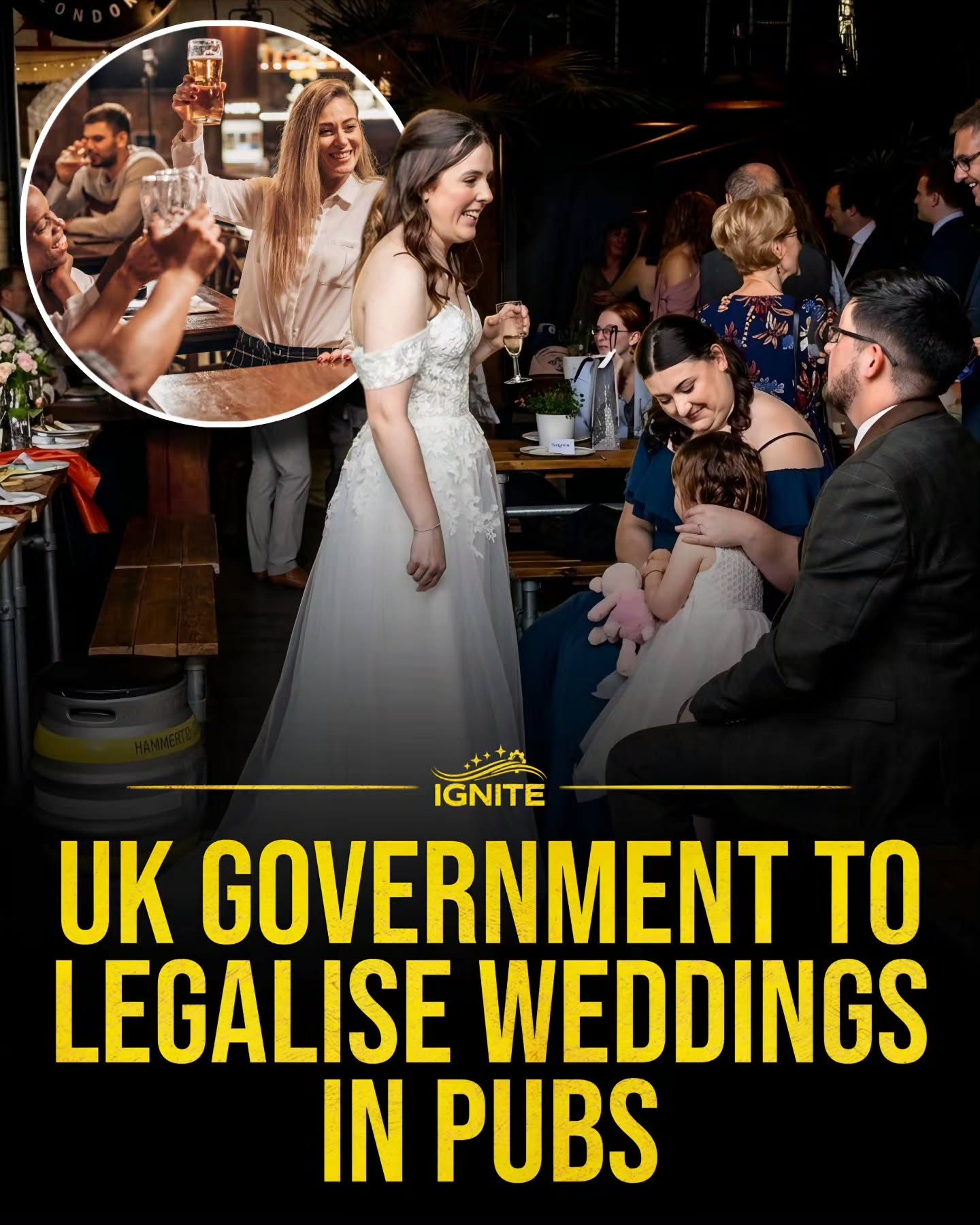 UK Pub Weddings: Excitement as UK Legalizes Festive Venues