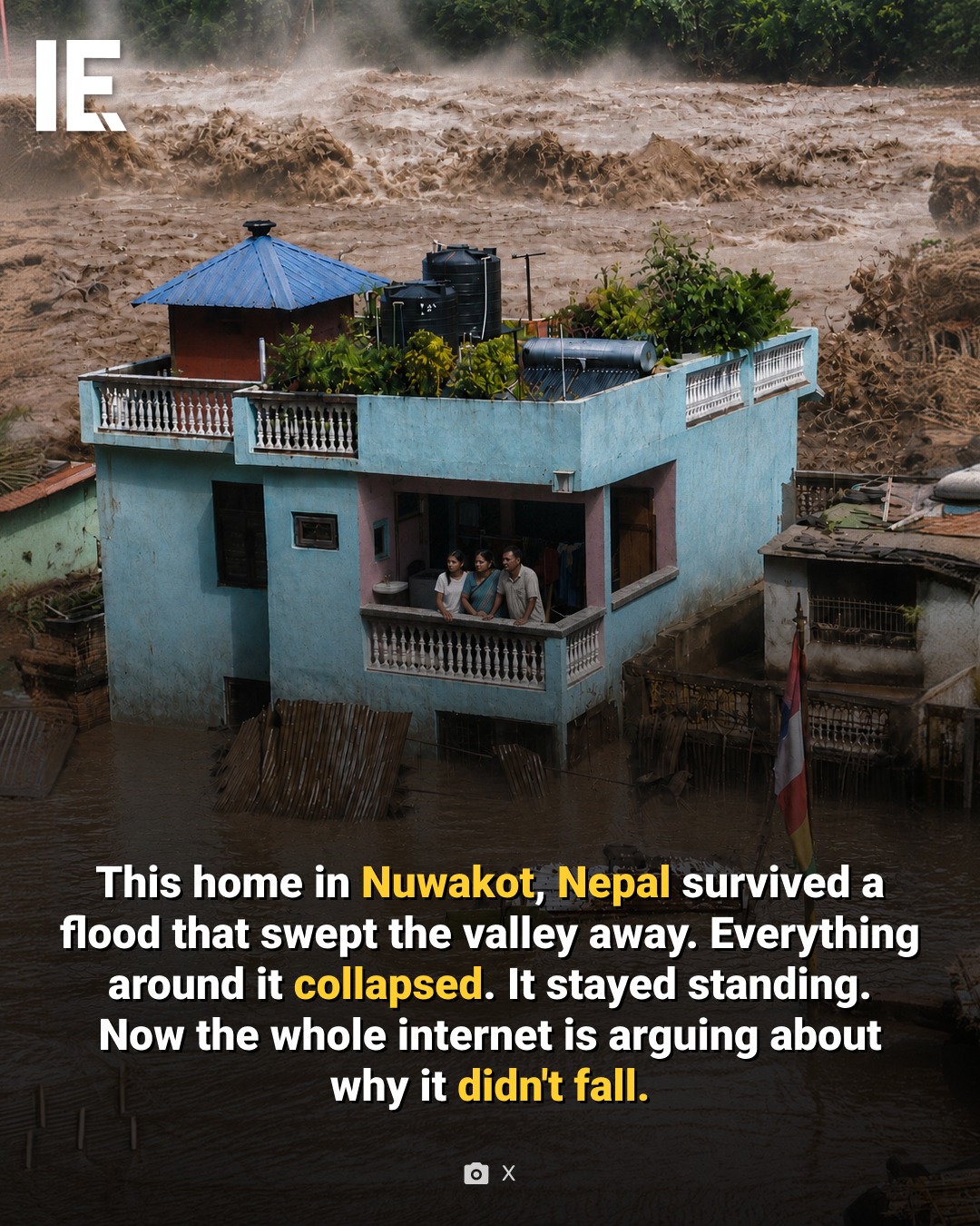 Nuwakot Nepal House Survives Flood Mystery