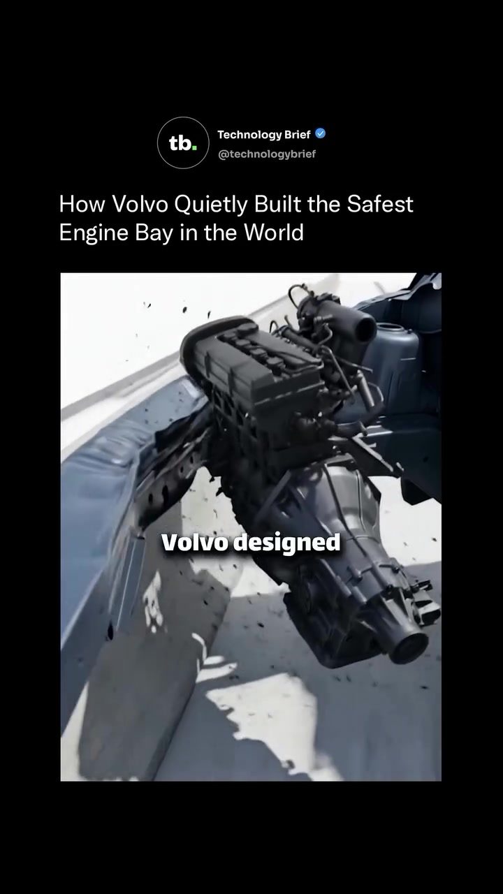 How Volvo's Engine Design Safeguards Passengers in Crashes