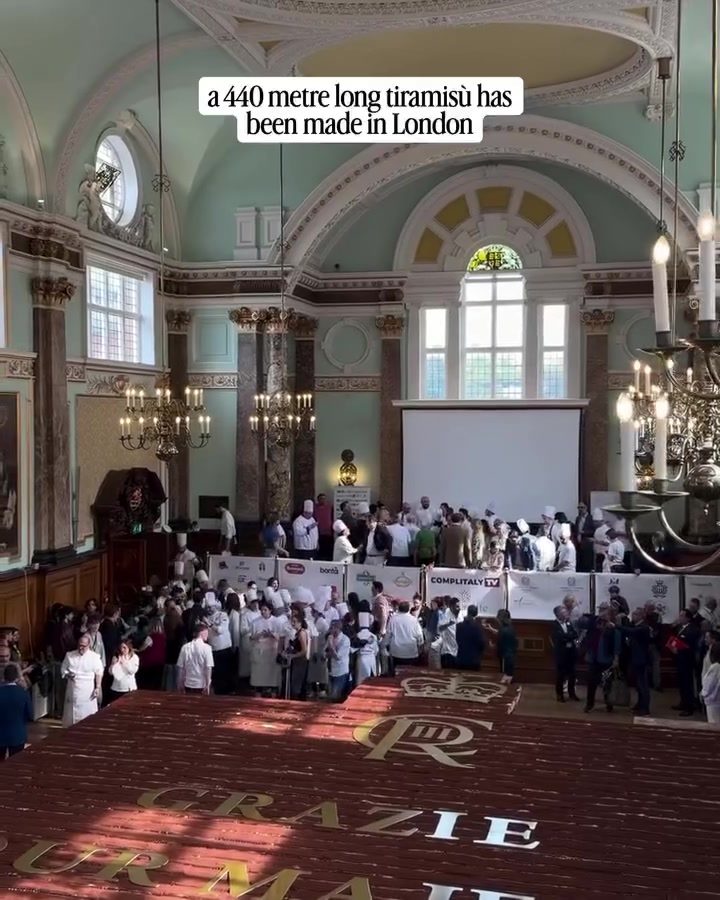Tiramisu World Record: 100+ Chefs Create 440m Dessert in London