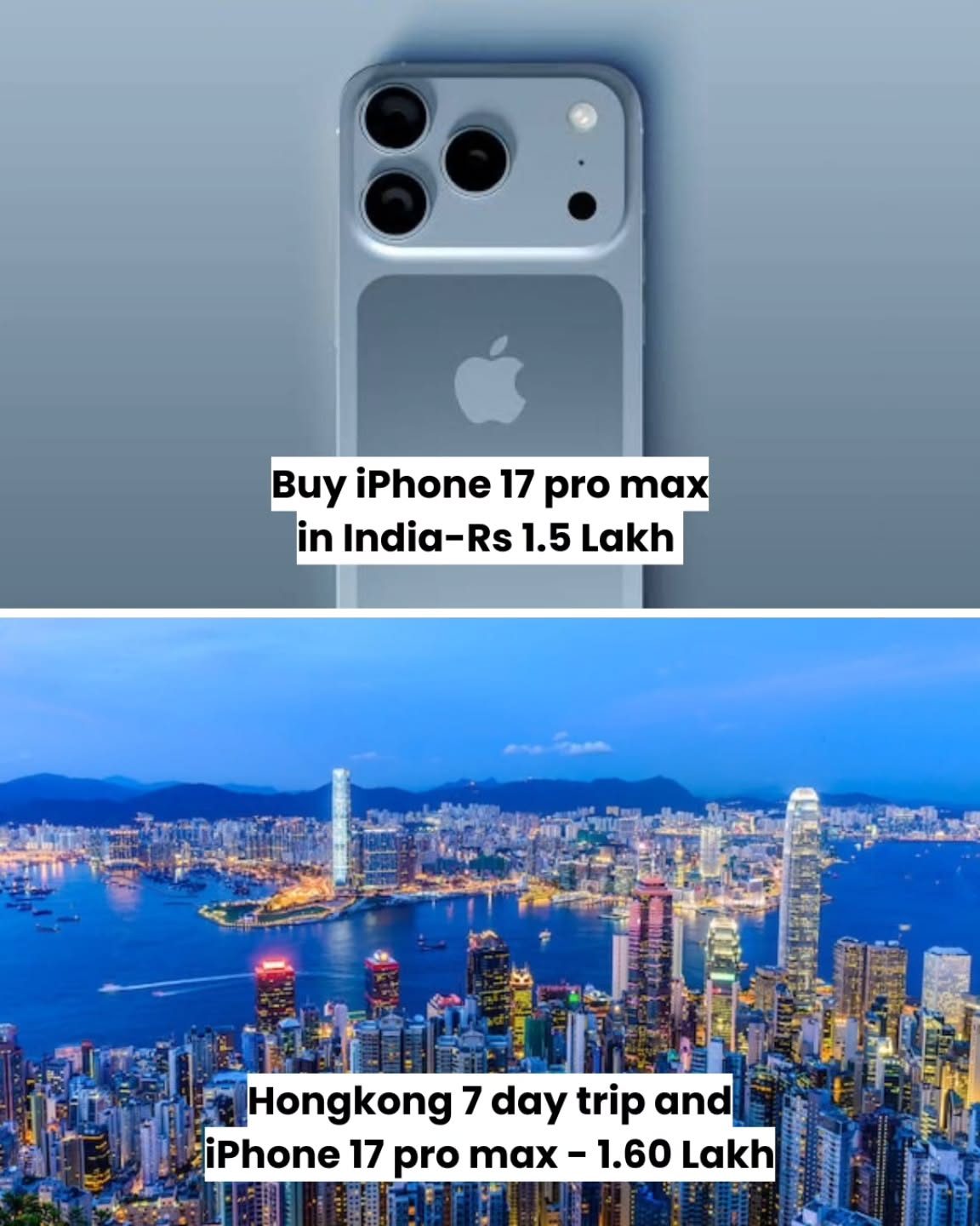 The iPhone 17 Pro Max is Now Available in India with a Hong Kong Trip Package