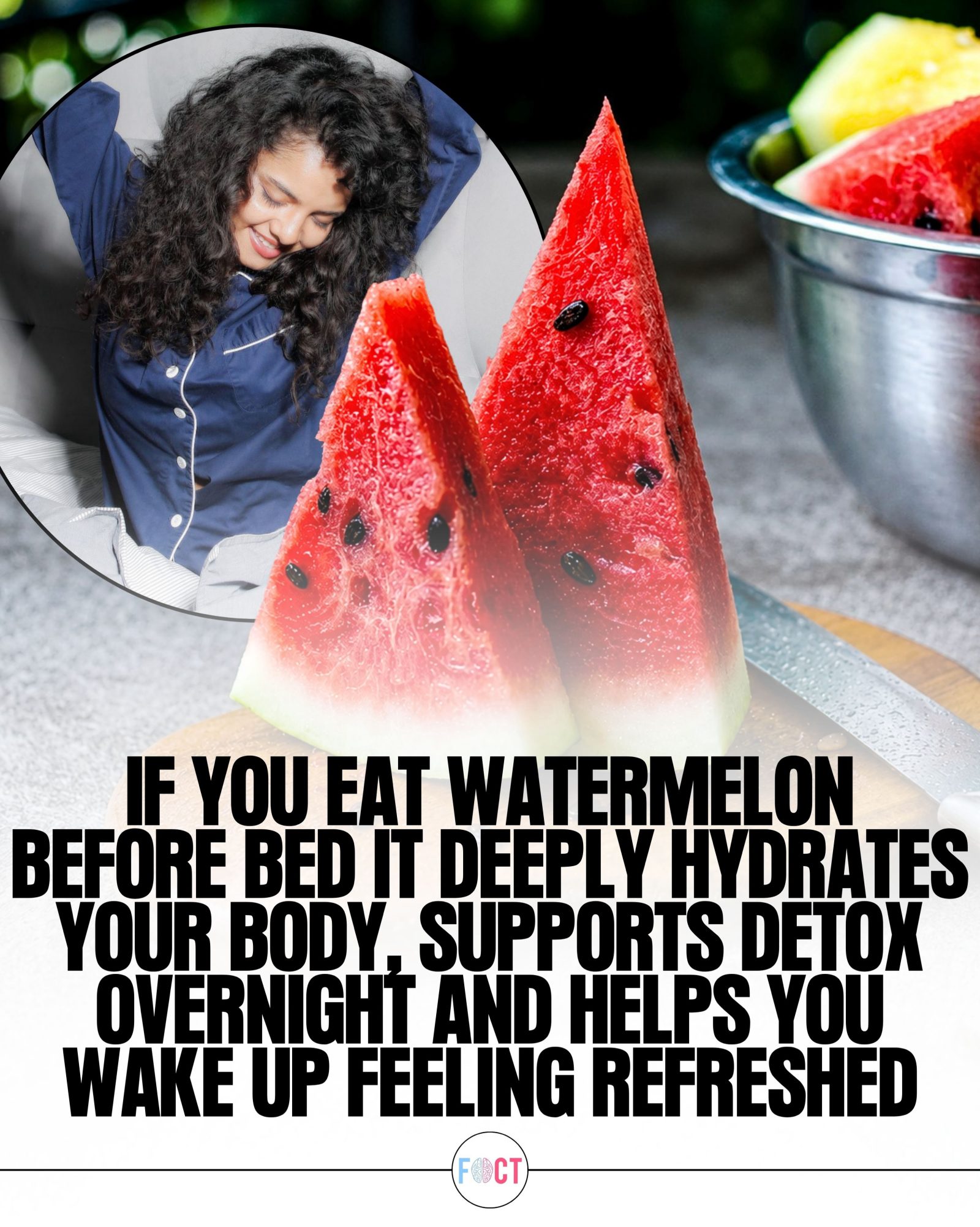 Eating Watermelon Before Bed for Hydration