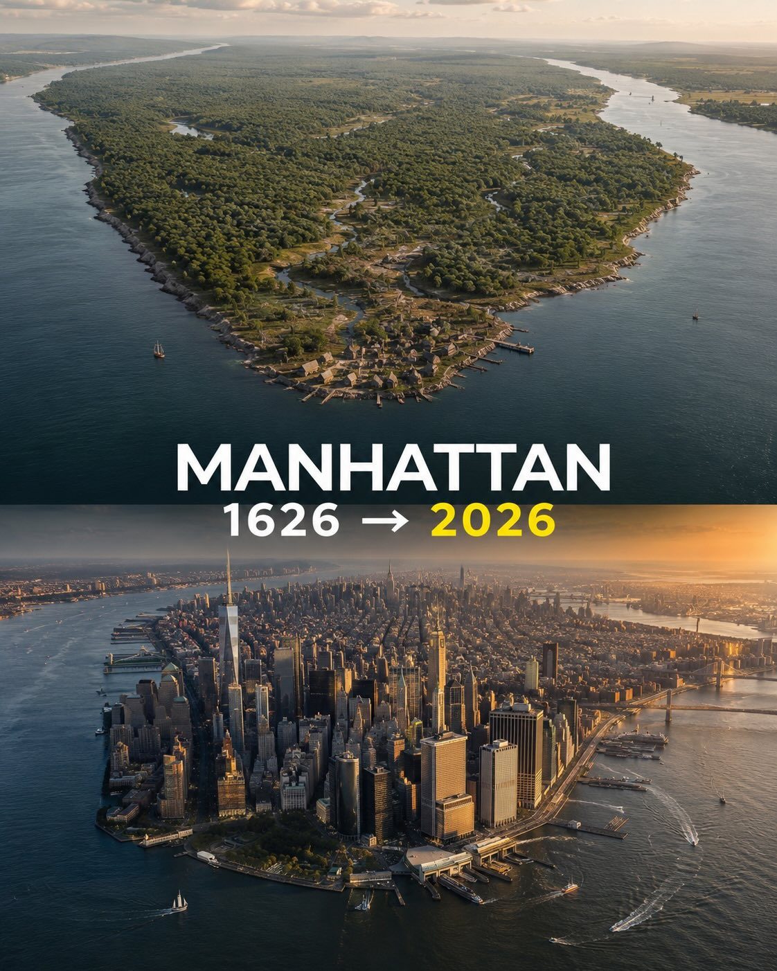 Manhattan's Evolution: 1626 to 2026 Visualized