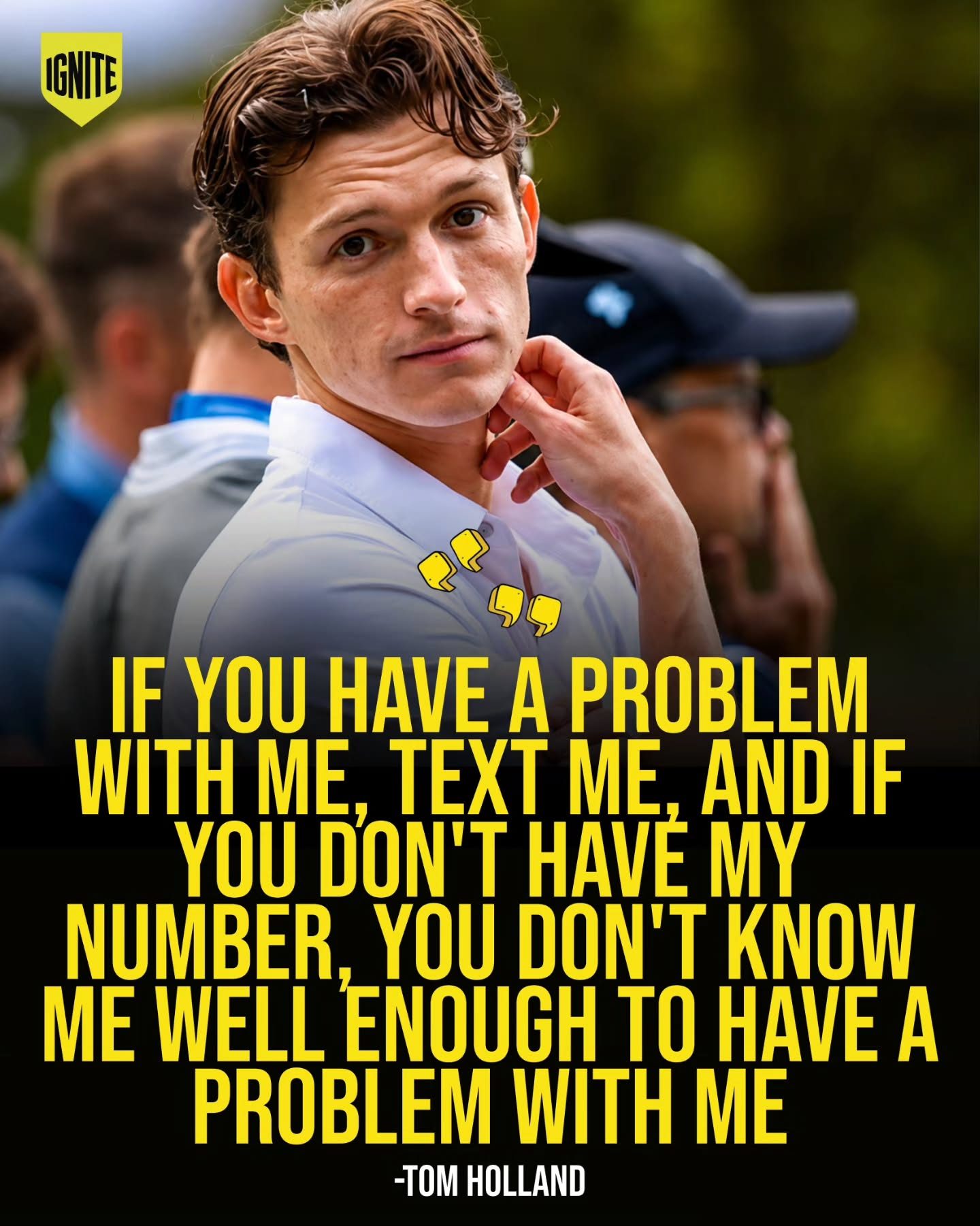 Tom Holland's Witty Advice on Handling Problems