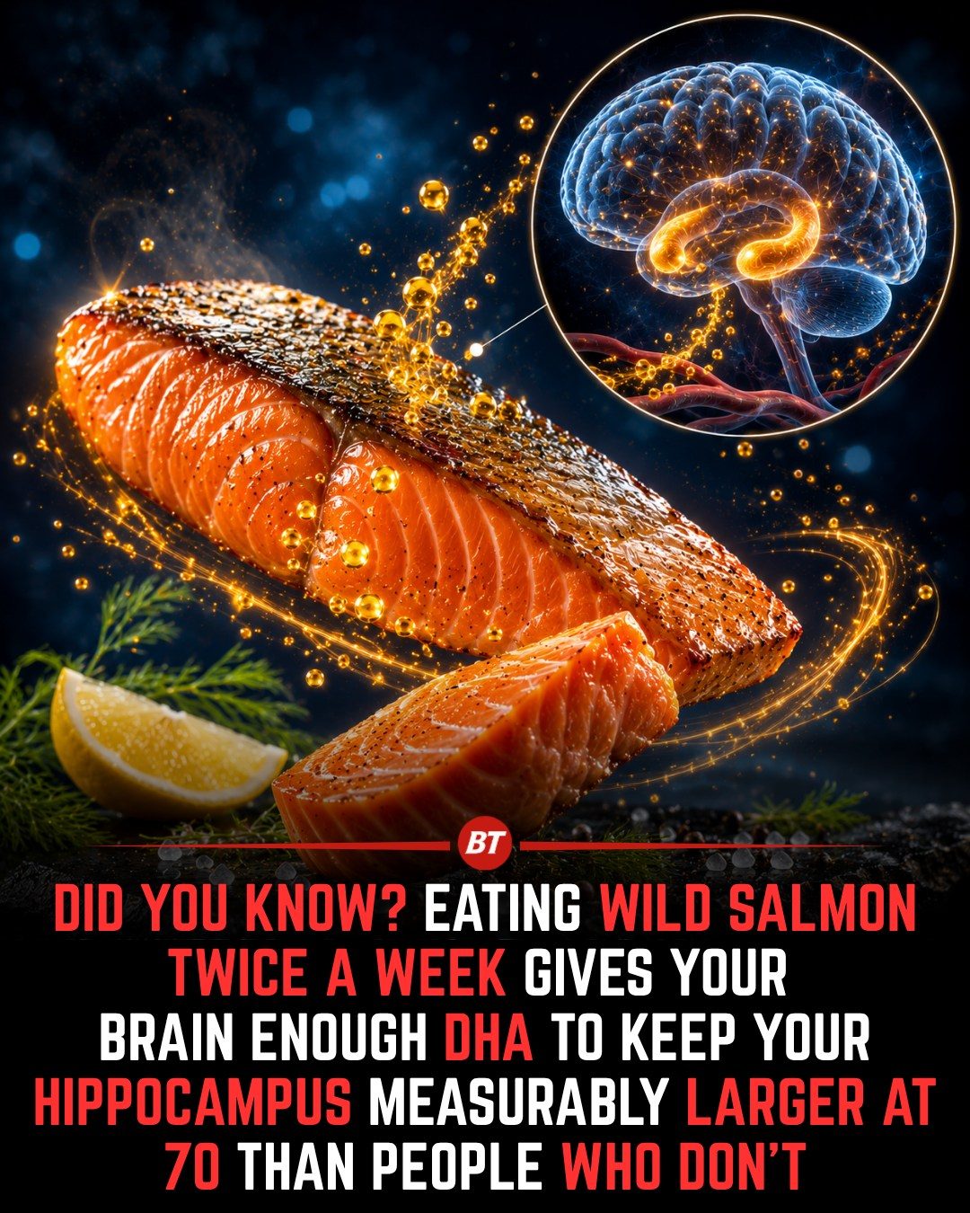 Salmon's Brain-boosting Benefits: Eating Twice a Week Keeps Your Hippocampus Healthy