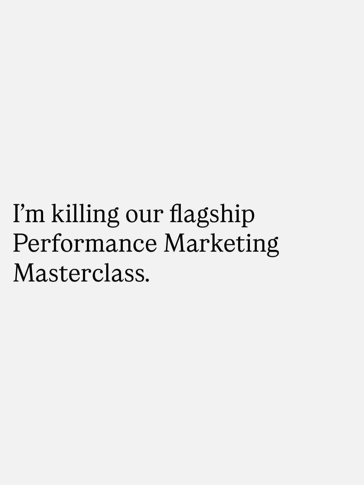 Discover 2026’s AI-First Performance Marketing Masterclass