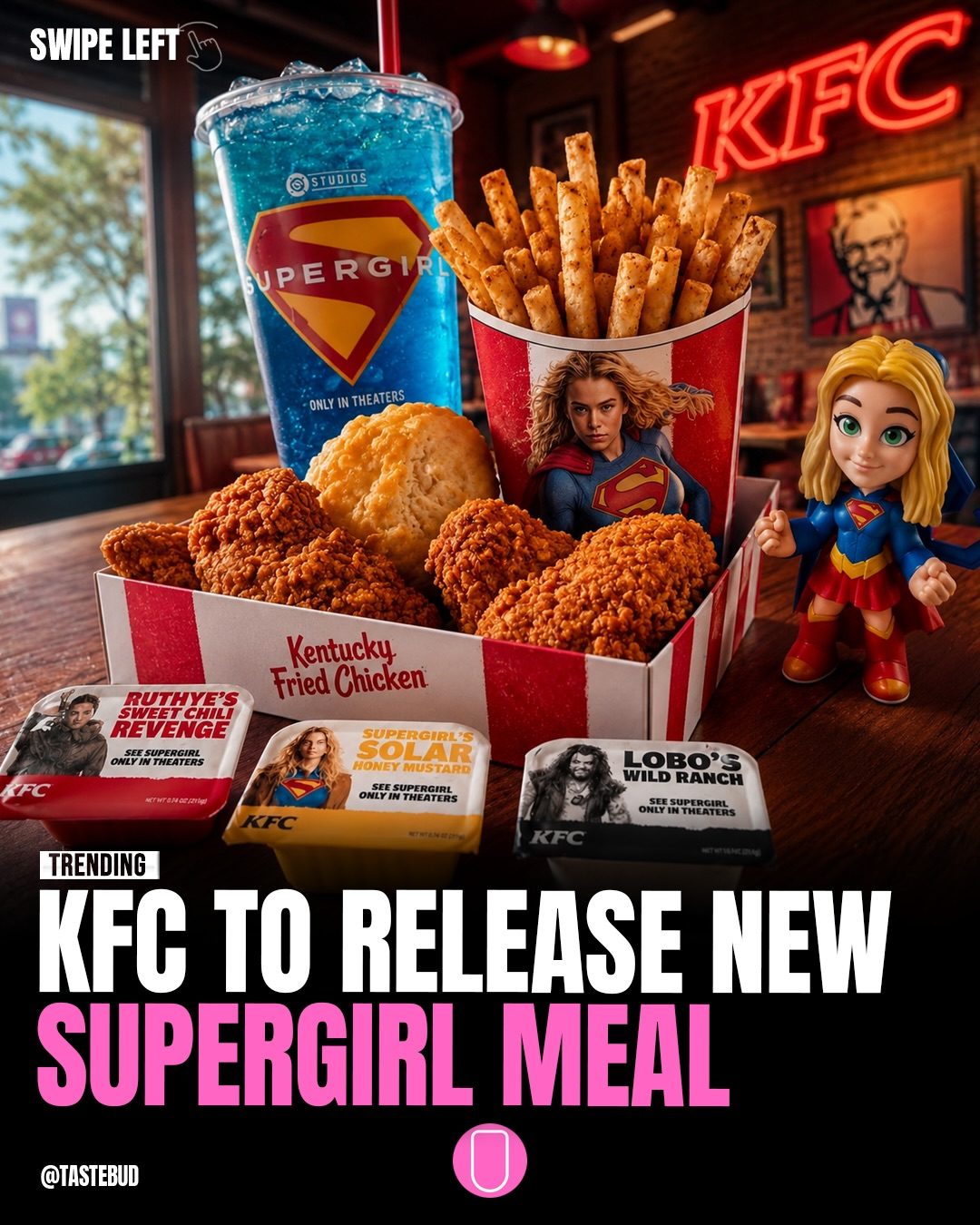 KFC's Supergirl Movie Meal: Collectibles & Chicken