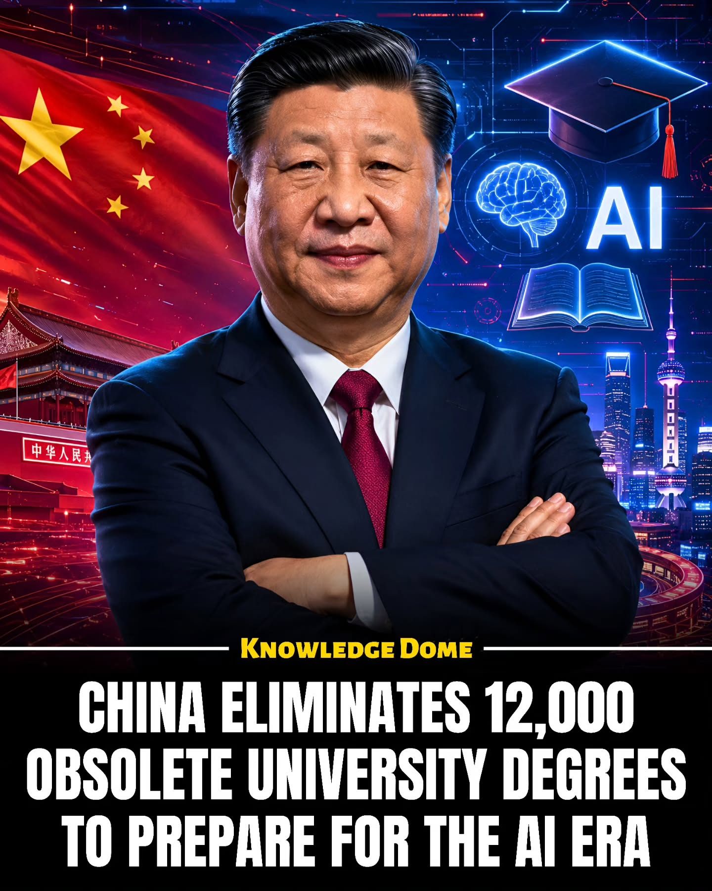 China's Universities Ditch 12,000 Degrees for AI-Focused Programs