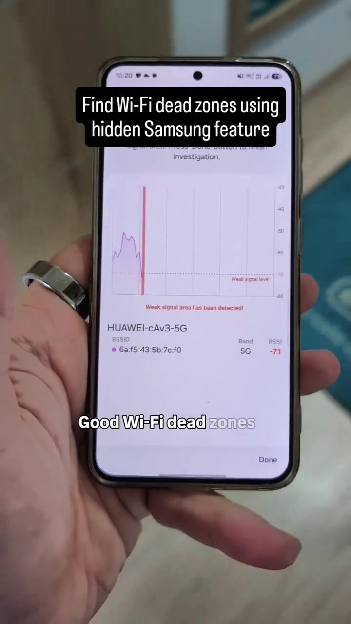 Samsung Phone Tip: Find Wi-Fi Dead Zones Quickly