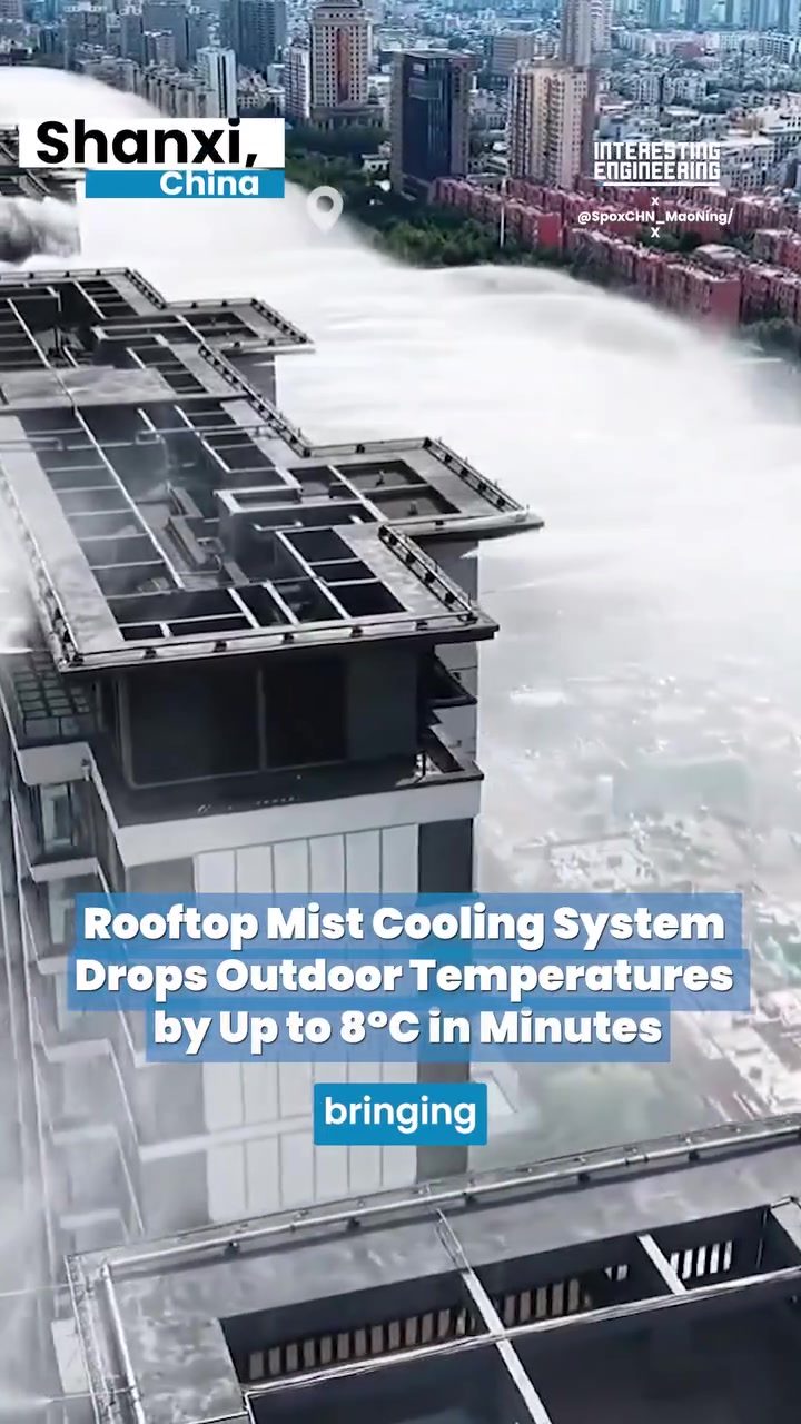 China's Cooling Solution: Rooftop Mist Systems Combat Extreme Heat