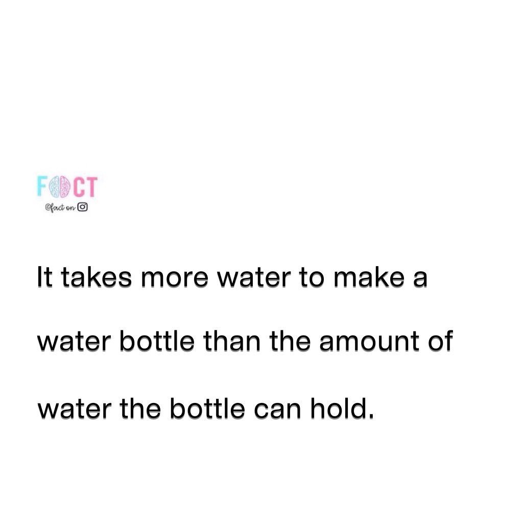 Surprising Facts About Water Bottle Production