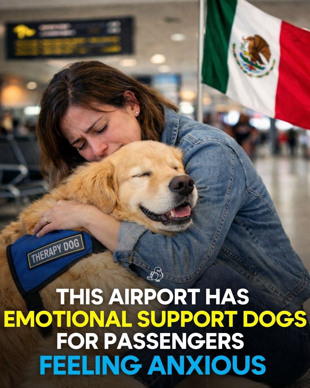 Emotional Support Dogs Ease Anxiety at Mexico Airport