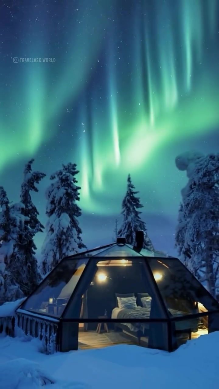 Experience Winter in a Glass Igloo