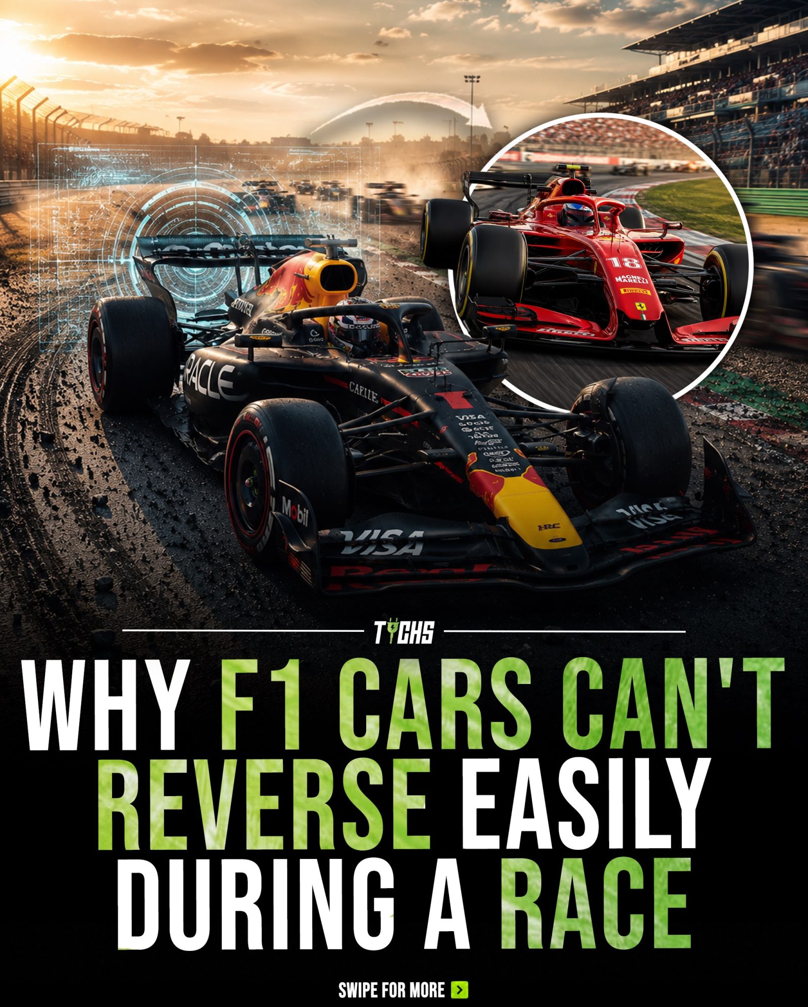 Formula 1 Cars' Reverse Challenge