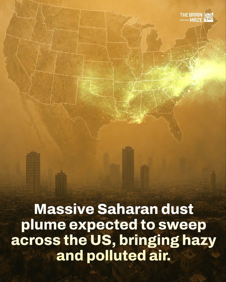 Saharan Dust Cloud Heads to Southeast US