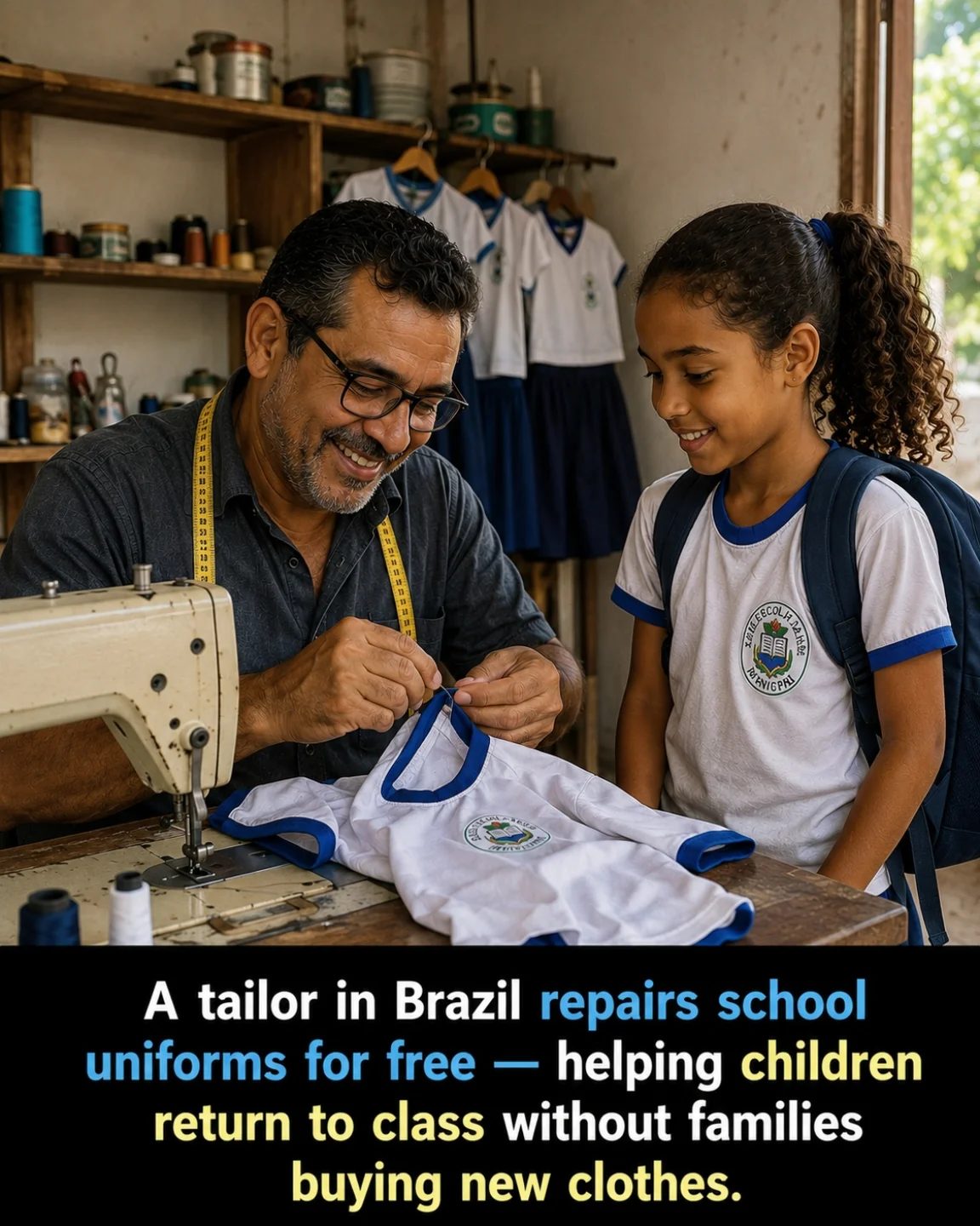Tailors in Brazil Repair School Uniforms for Free