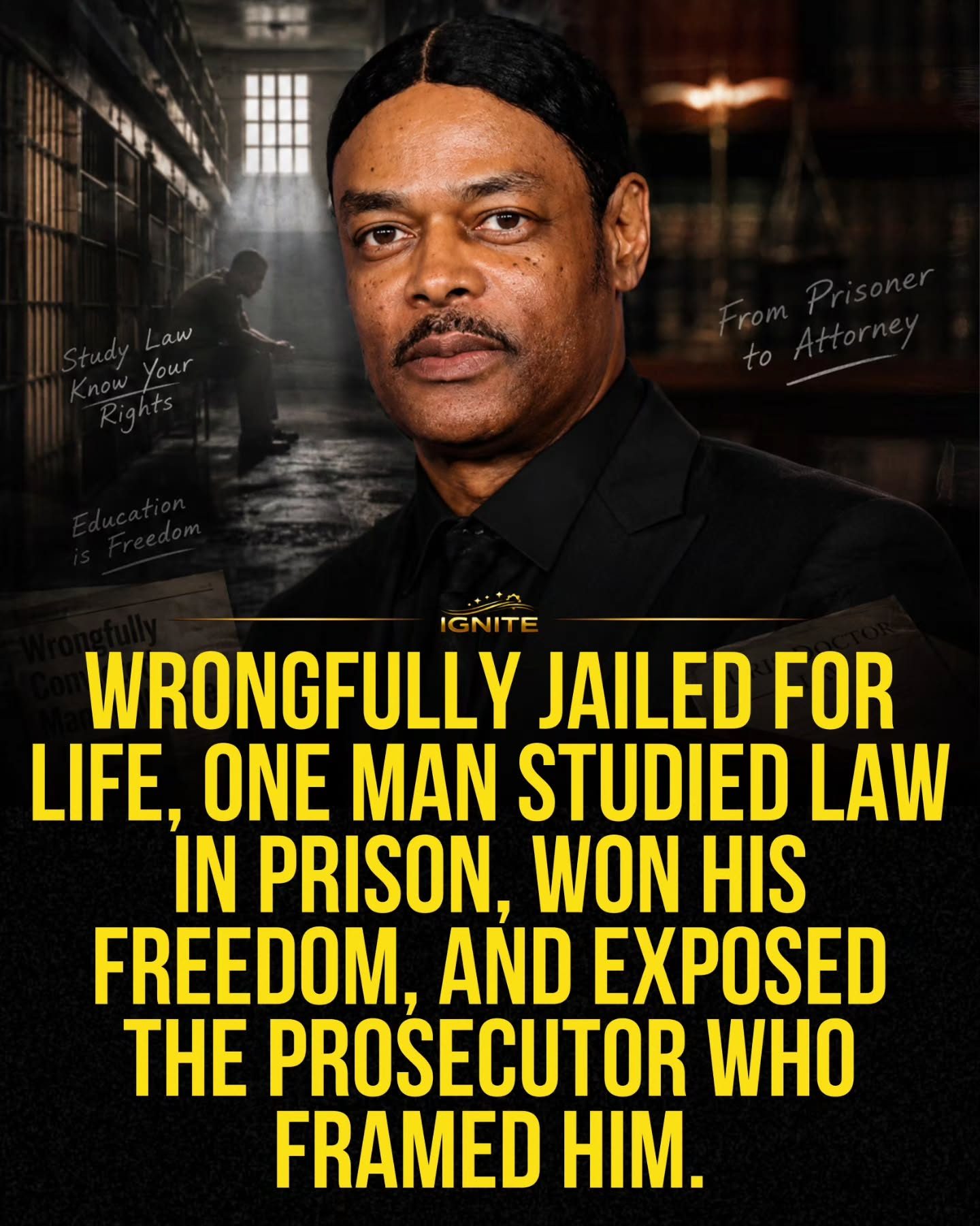 Inspiring Journey: How a Wrongfully Convicted Man Studied Law to Win Freedom