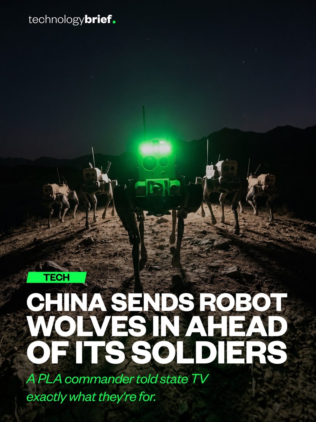 China's PLA Robot Wolves: Scouting the Battlefield