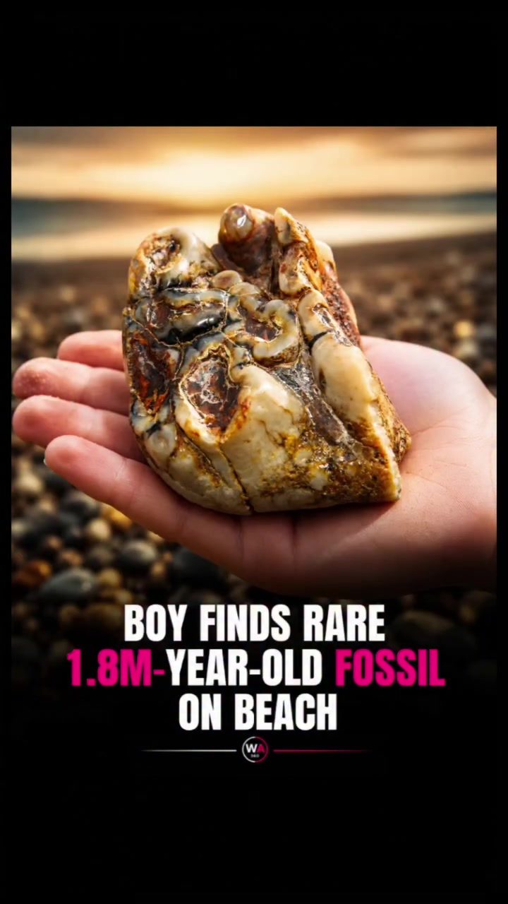 1.8-Million-Year-Old Fossil Found on Beach by Young Explorer