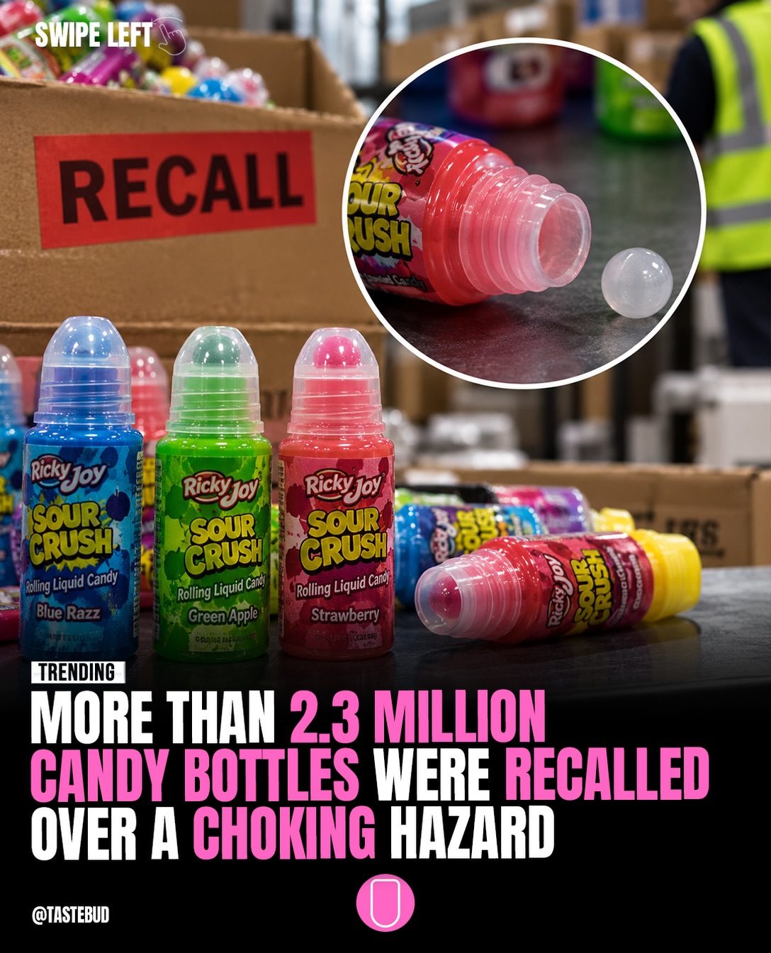 Ricky Joy Sour Crush Candy Recall: Choking Hazard