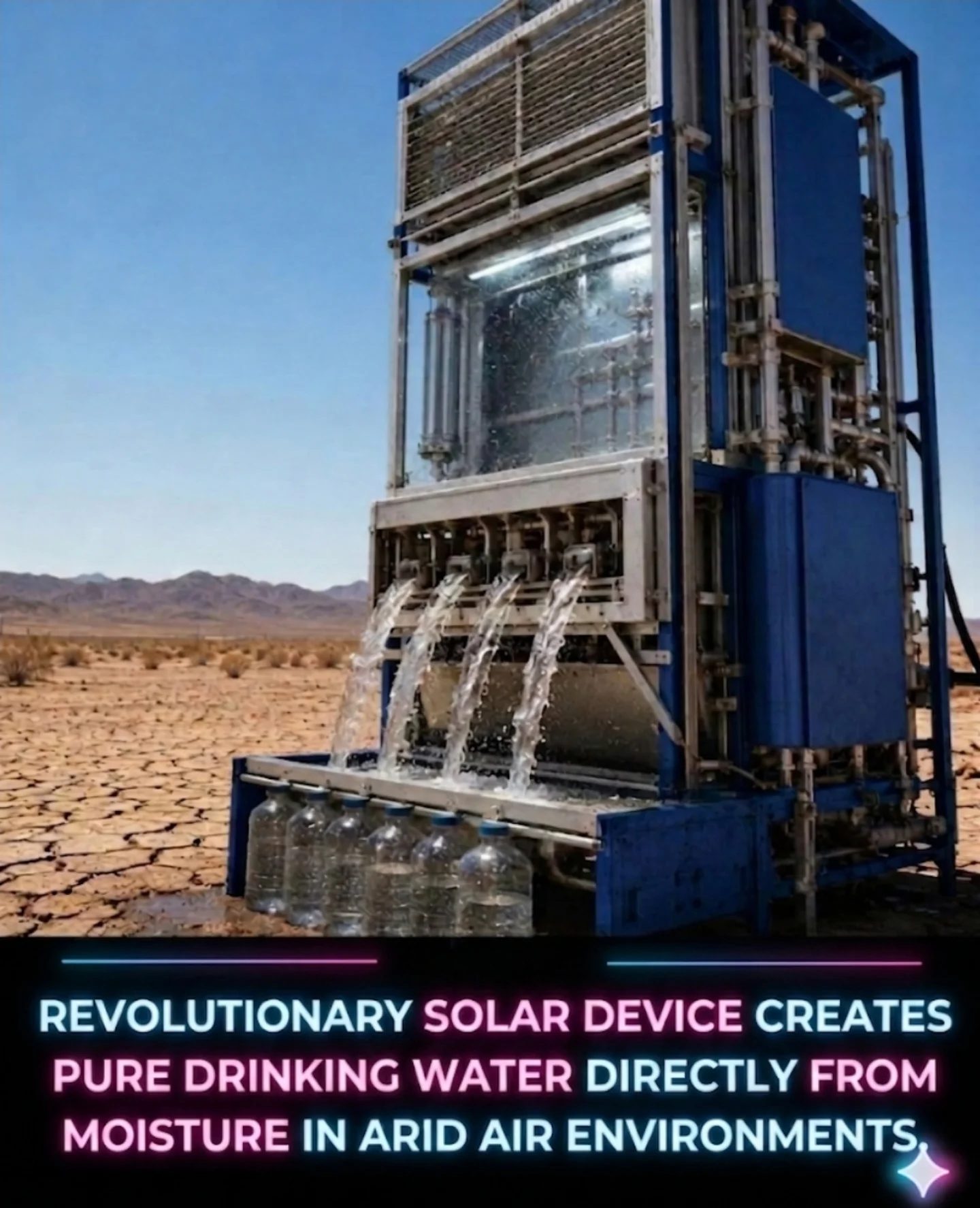 Harvesting Pure Water: Solar Device Creates Drinking Water from Desert Air