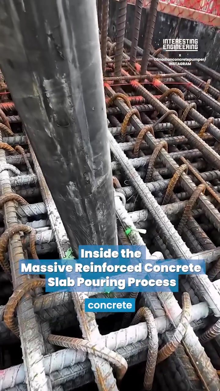 High-Rise Concrete Slab Pouring: Reinforcement with Rebar