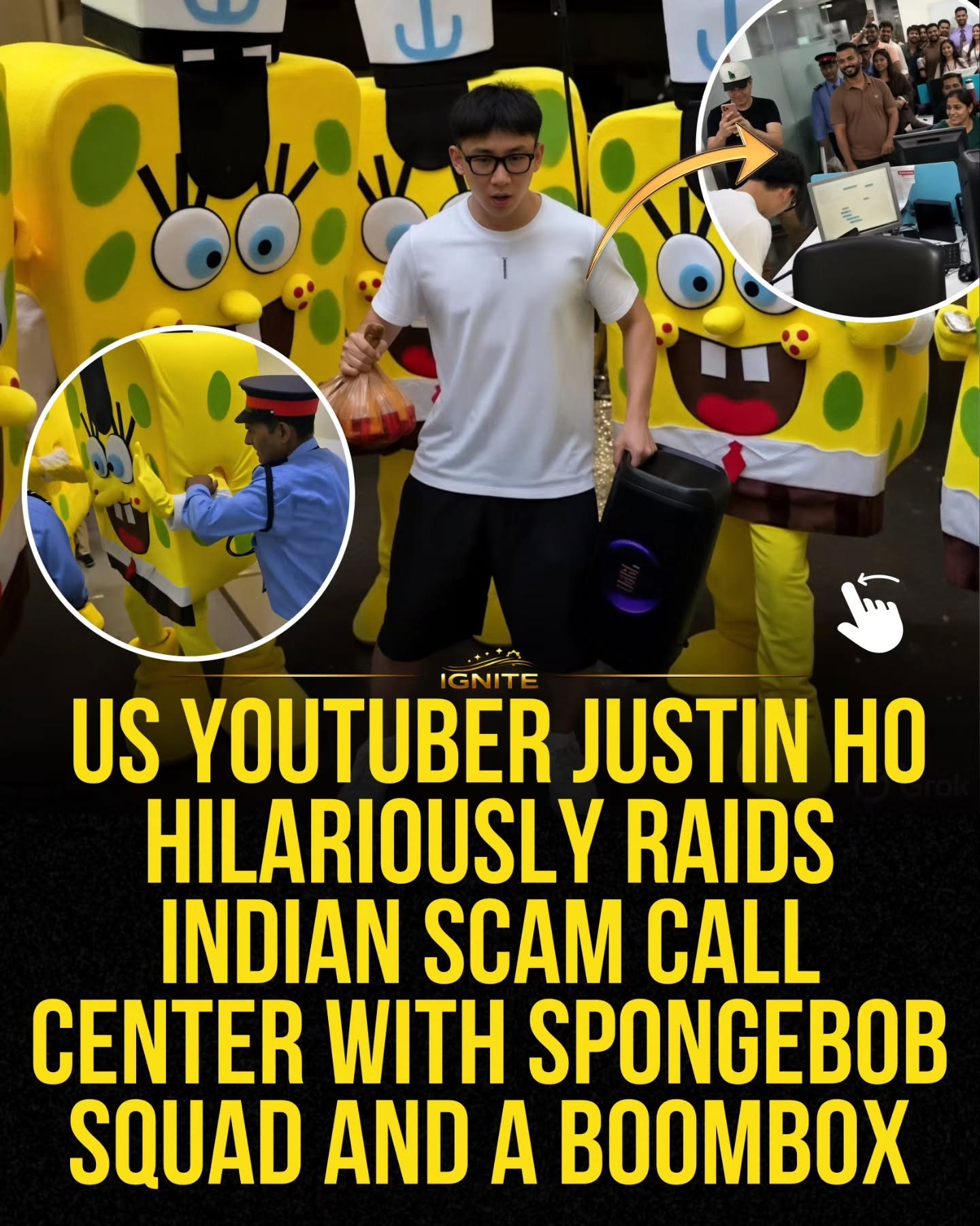 SpongeBob Raid: Pranks and JBL Boombox