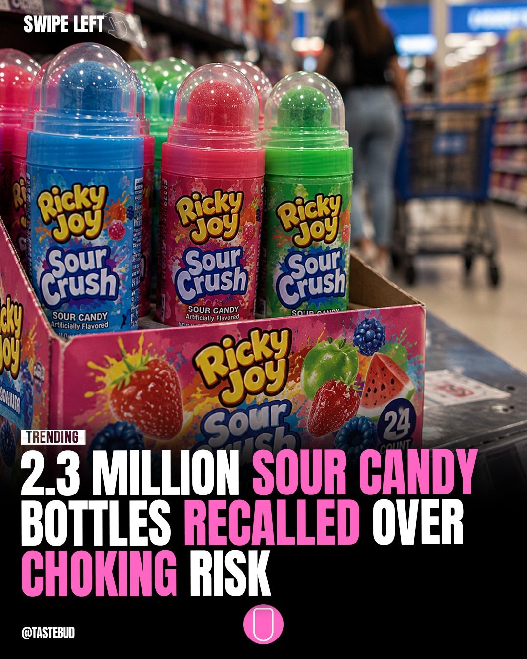 Ricky Joy Sour Crush Candy Recall: Choking Hazard