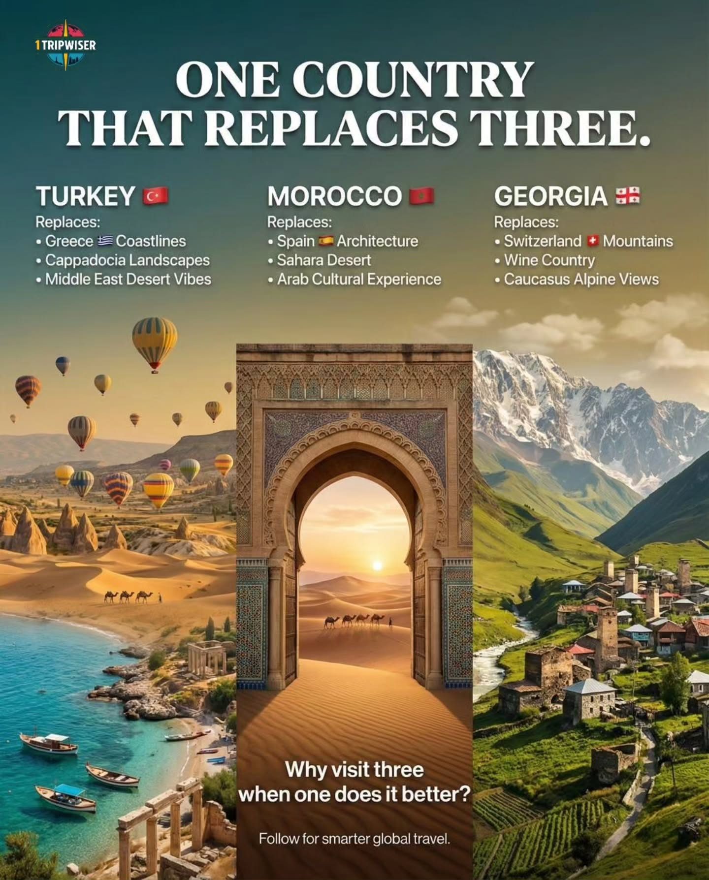 Turkey: One Country, Three Amazing Travel Destinations