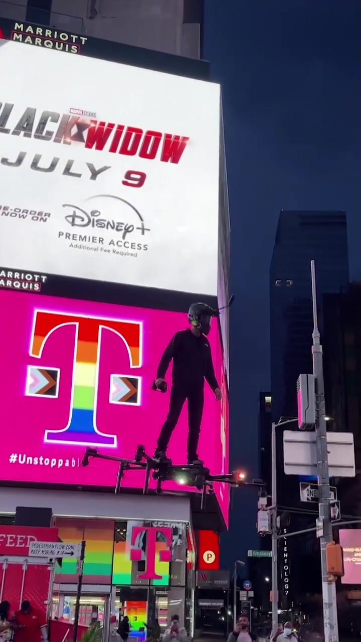 Times Square Nightlife: Billboards and Crowds