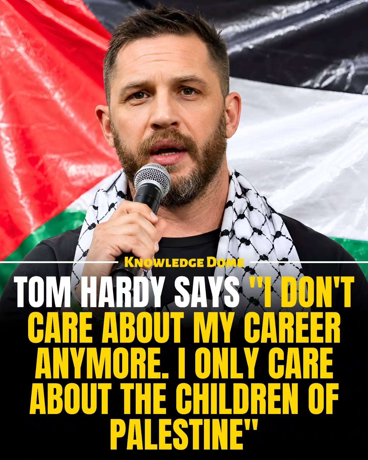 Tom Hardy Allegedly Puts Children of Palestine Before Career