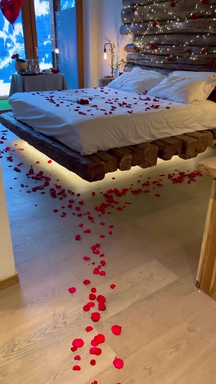Romantic Bedroom Decor with Mountain Views
