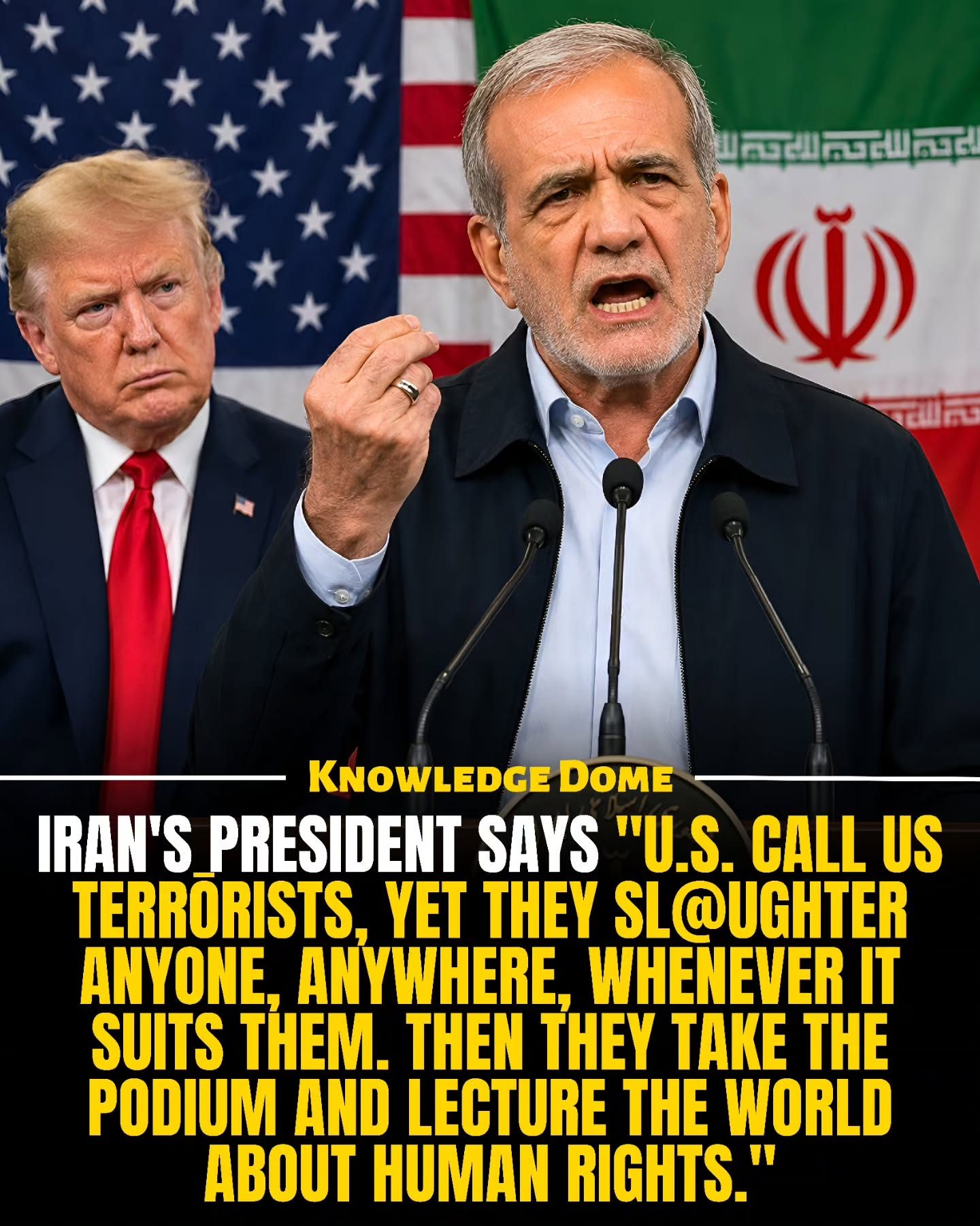 Iranian President's Stark Criticism of U.S. and Israel's Middle East Policies