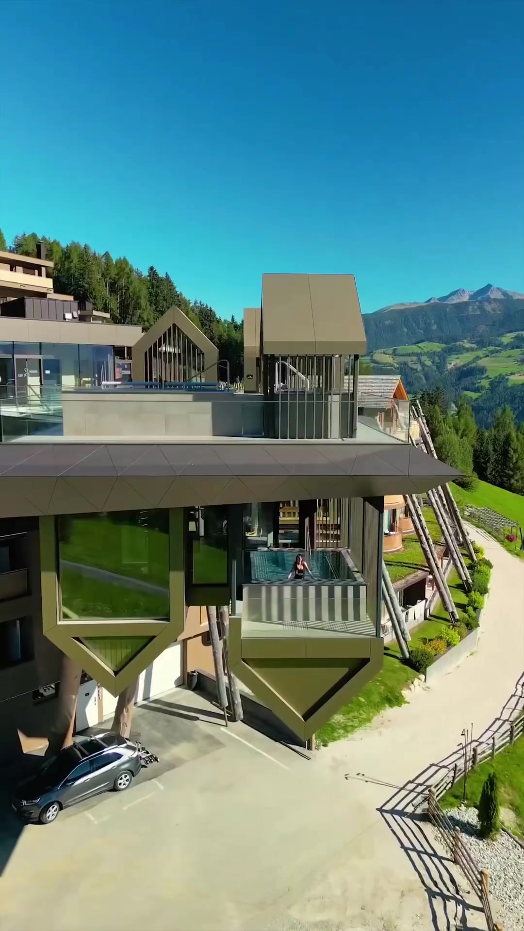 Modern House Design with Triangular Roof