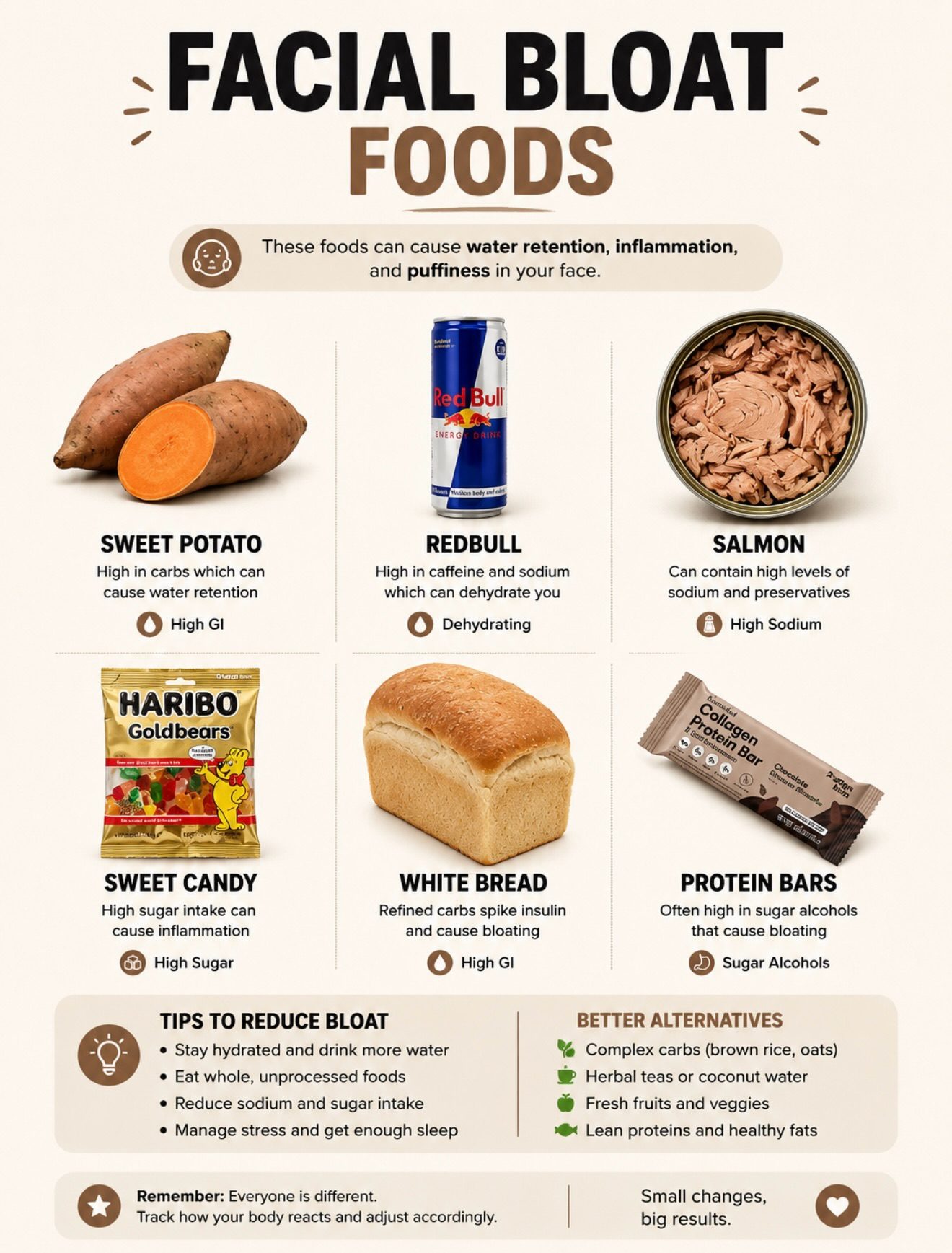 Foods That Cause Facial Bloat and How to Reduce It