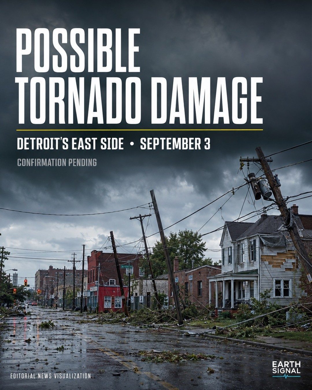 Detroit Tornado Damage: East Side Devastation
