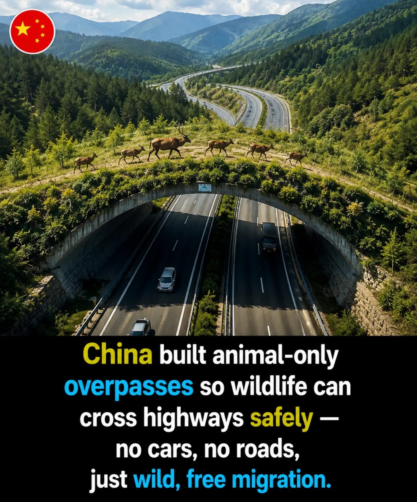Wildlife Overpasses: China's Safe Highway Crossings for Animals