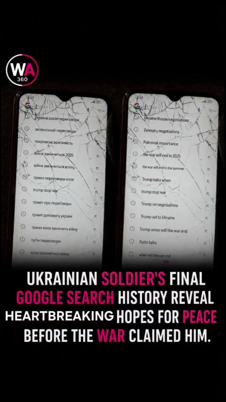 Ukrainian Soldier's Last Searches Reveal Hope for Peace