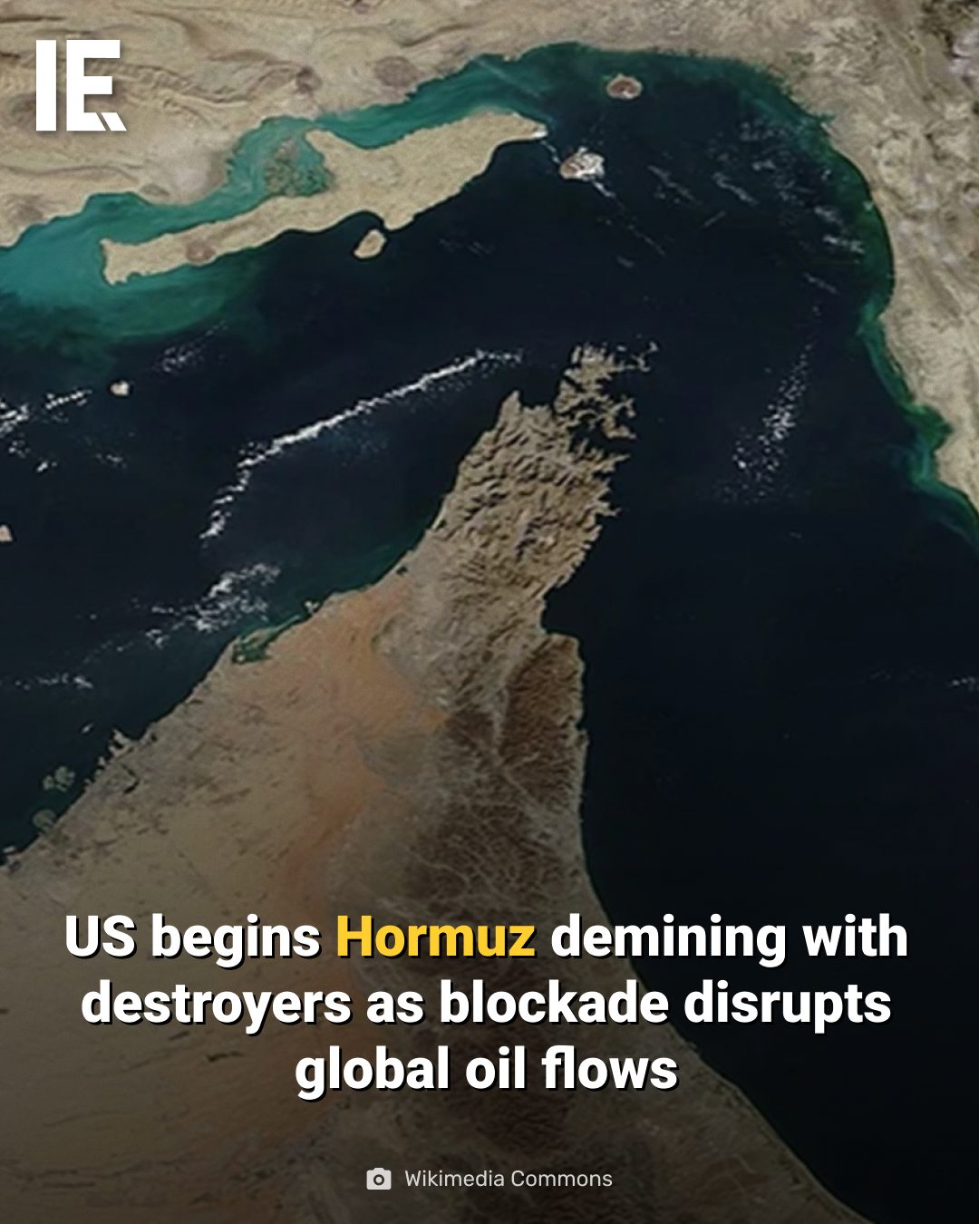 US Navy's Demining Operations in the Strait of Hormuz