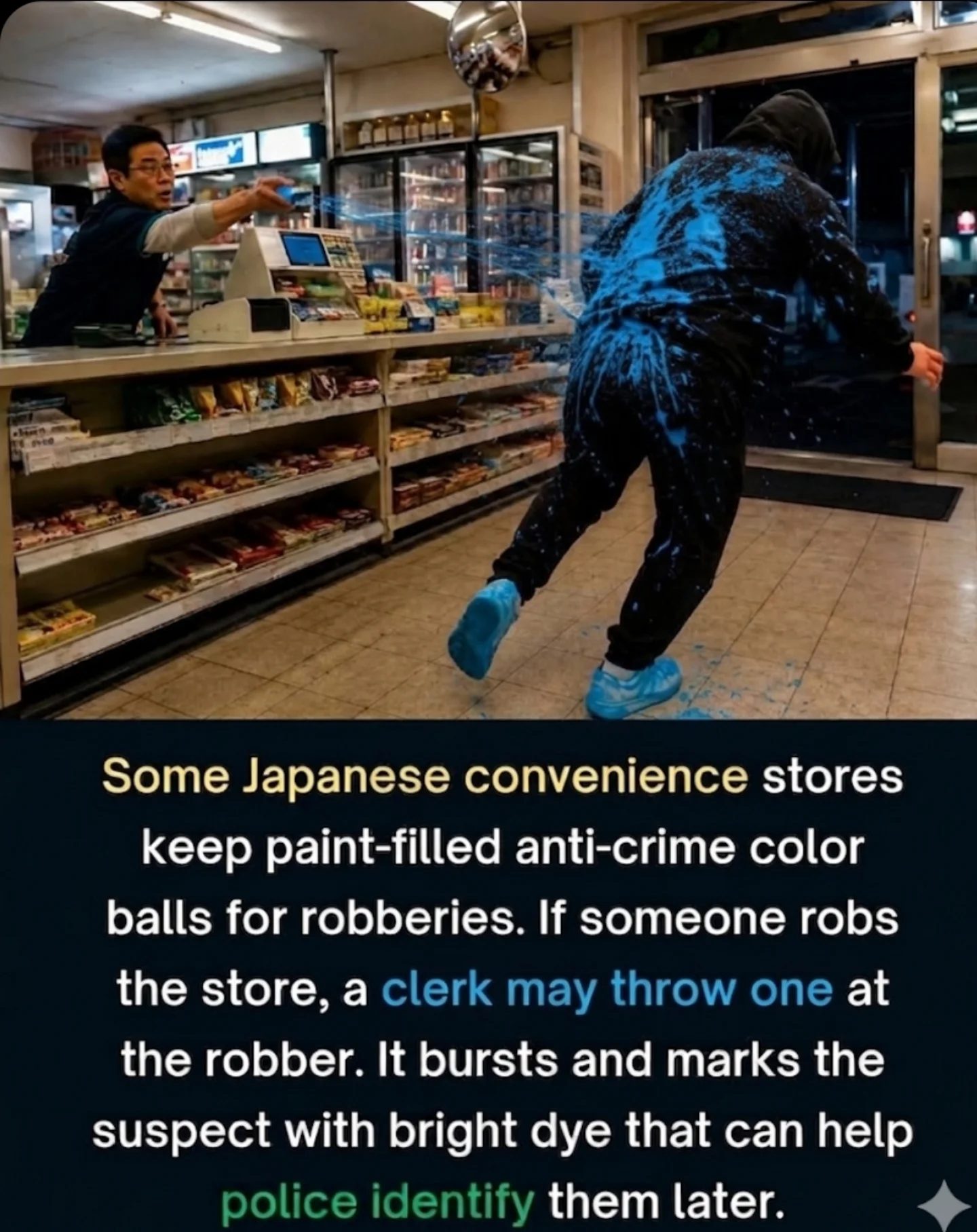 Japanese Stores' Unique Crime-Fighting Tool: Anti-Crime Color Balls