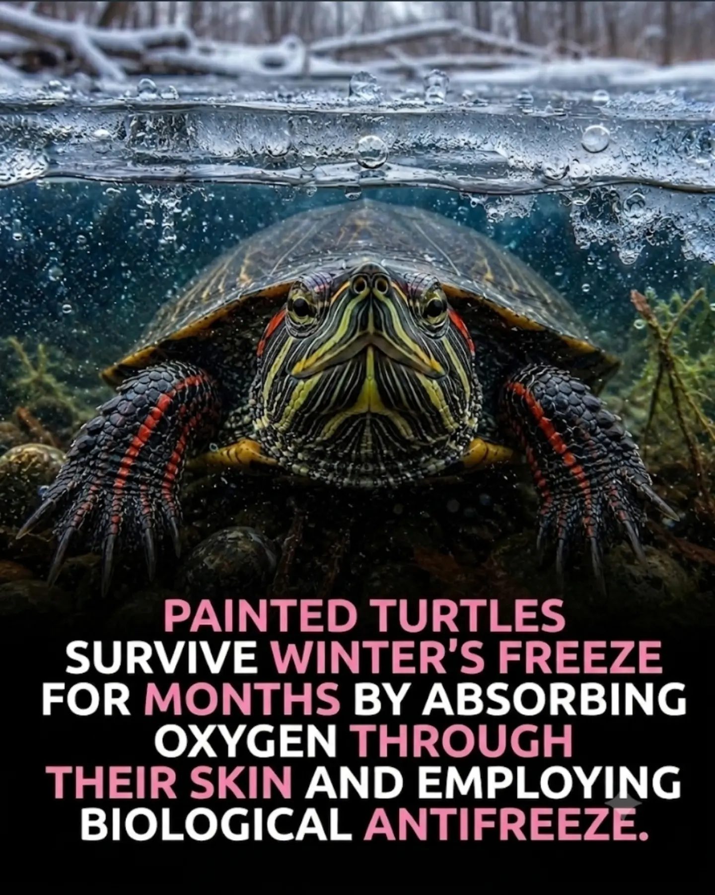 Painted Turtles: Surviving Winter Freeze with Biological Antifreeze