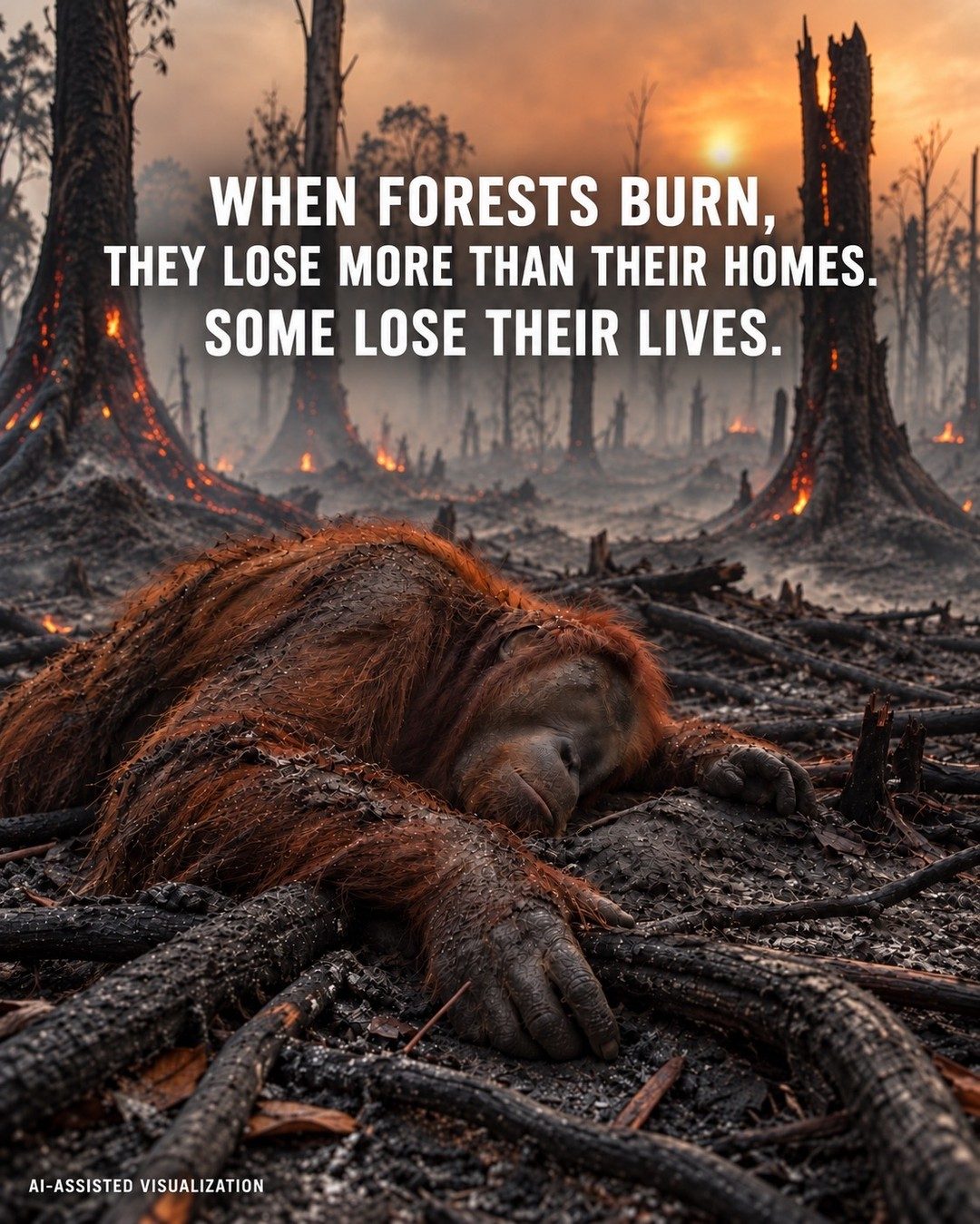 Deforestation's Impact on Orangutans and Their Habitat
