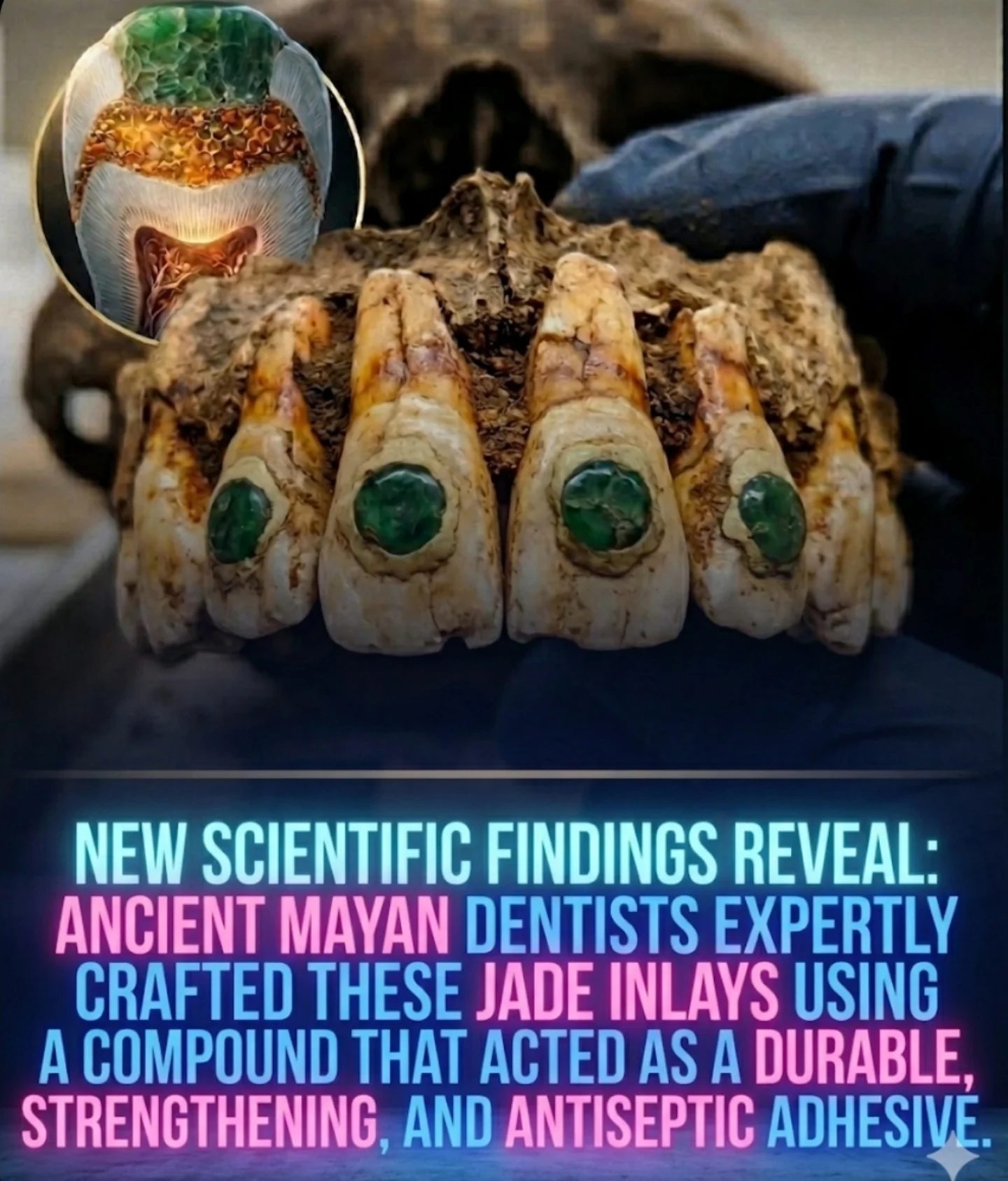 Mayan Dentistry: Ancient Jade Inlays and Their Adhesive Secrets