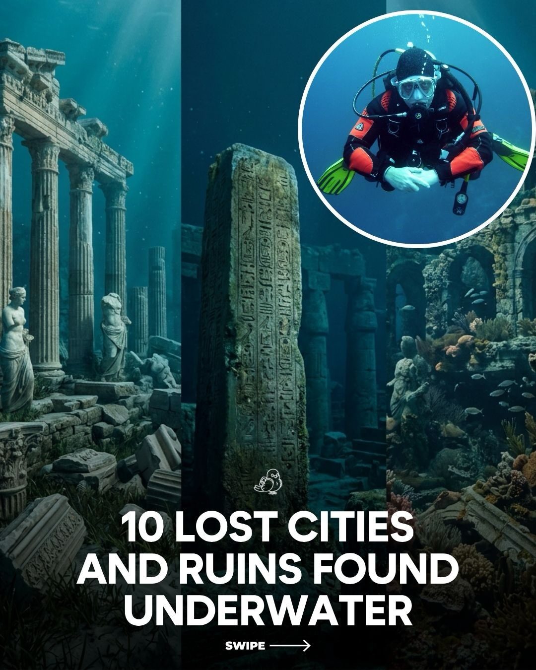 Explore 10 Mesmerizing Underwater Cities and Ruins from Around the World