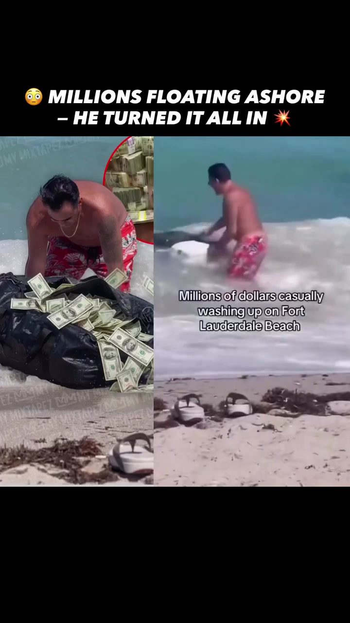 Man Finds Millions in Cash Floating in Fort Lauderdale Ocean