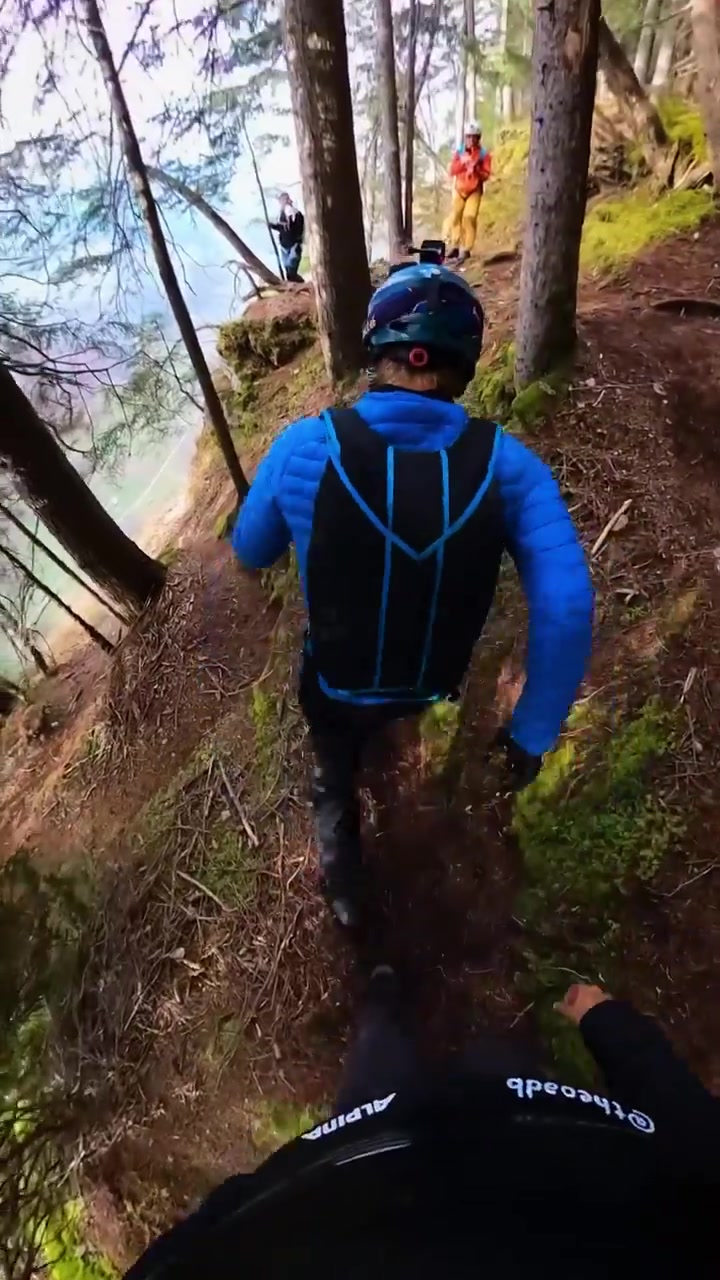 Mountain Biking Descent: Alpina Helmet in Action