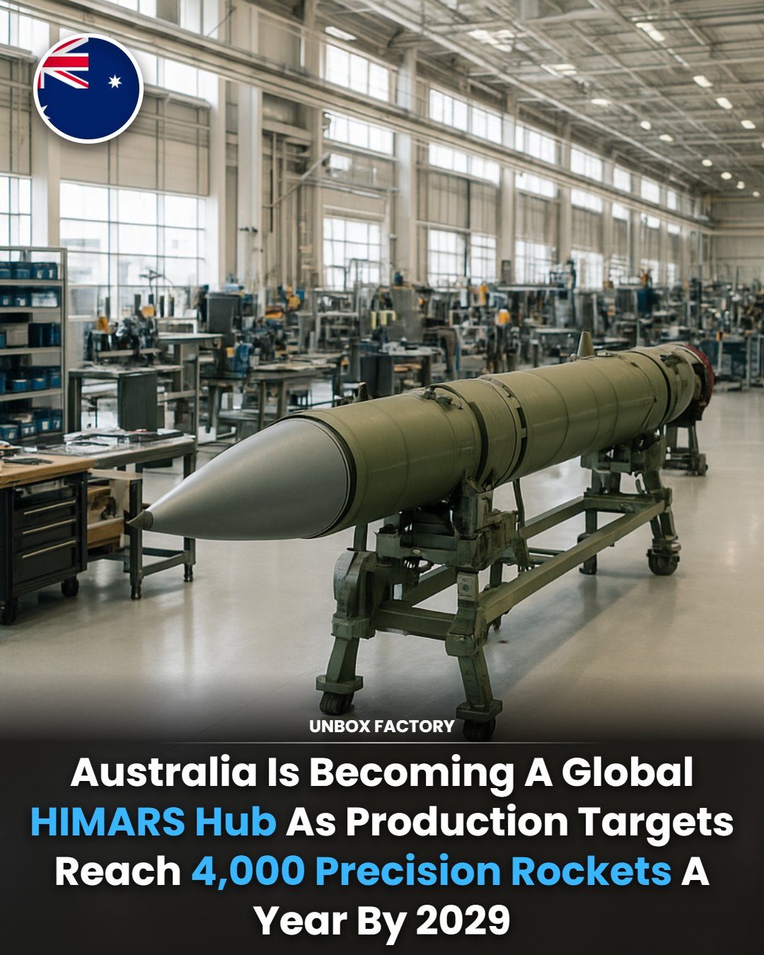 Australia's HIMARS Rocket Production Aim: 4,000 Rockets by 2029